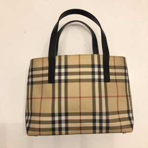 Burberry Nova Coated Canvas Mini Tote